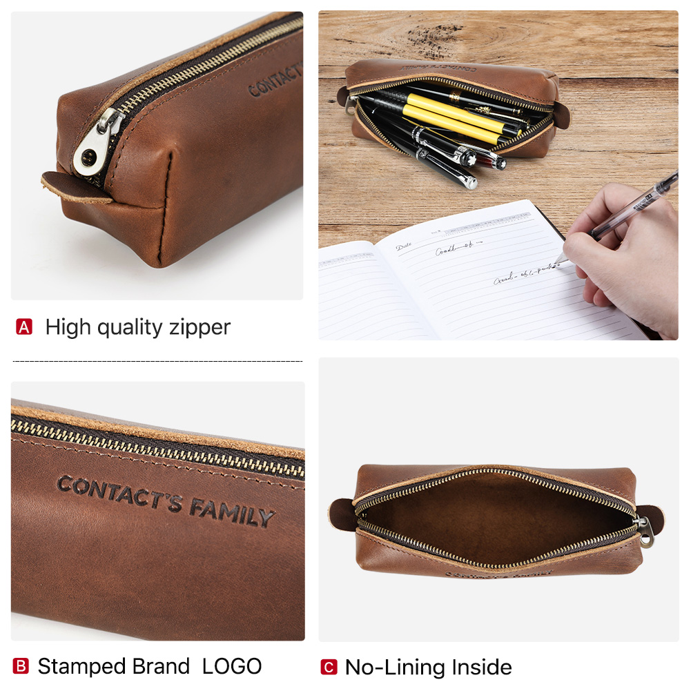 Retro Leather Pencil Case High - огляд і ціна Office Stationery Supply Business