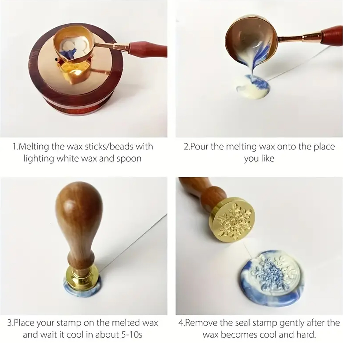 100pc/bag Wax Seal Beads Kit,D - огляд і ціна Wax Seal Stamp Kit