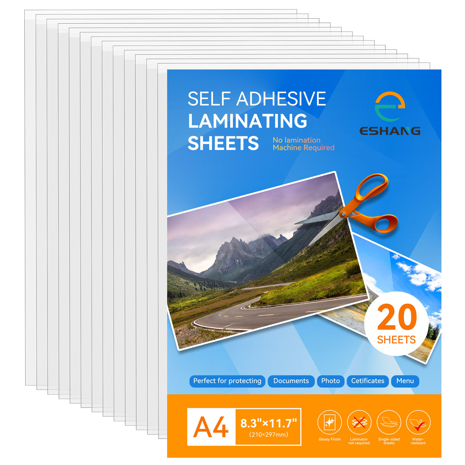 ESHANG 20Sheets Clear Cold Lam - огляд і ціна Document Laminator Pouch