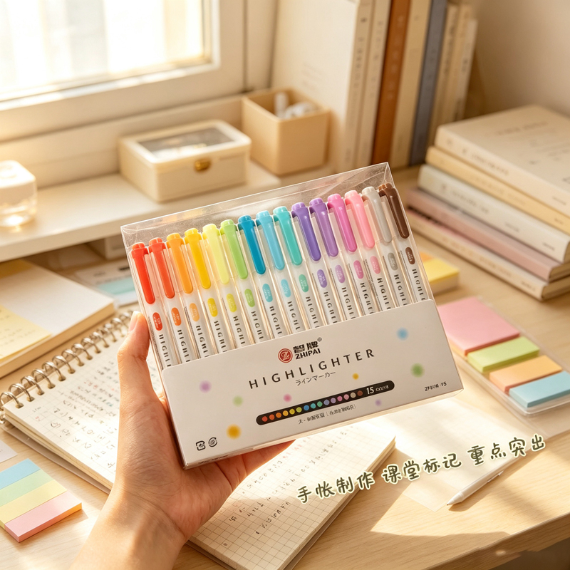 5 Colors Double Head Pastel Hi - огляд і ціна Highlighter Set Pastel