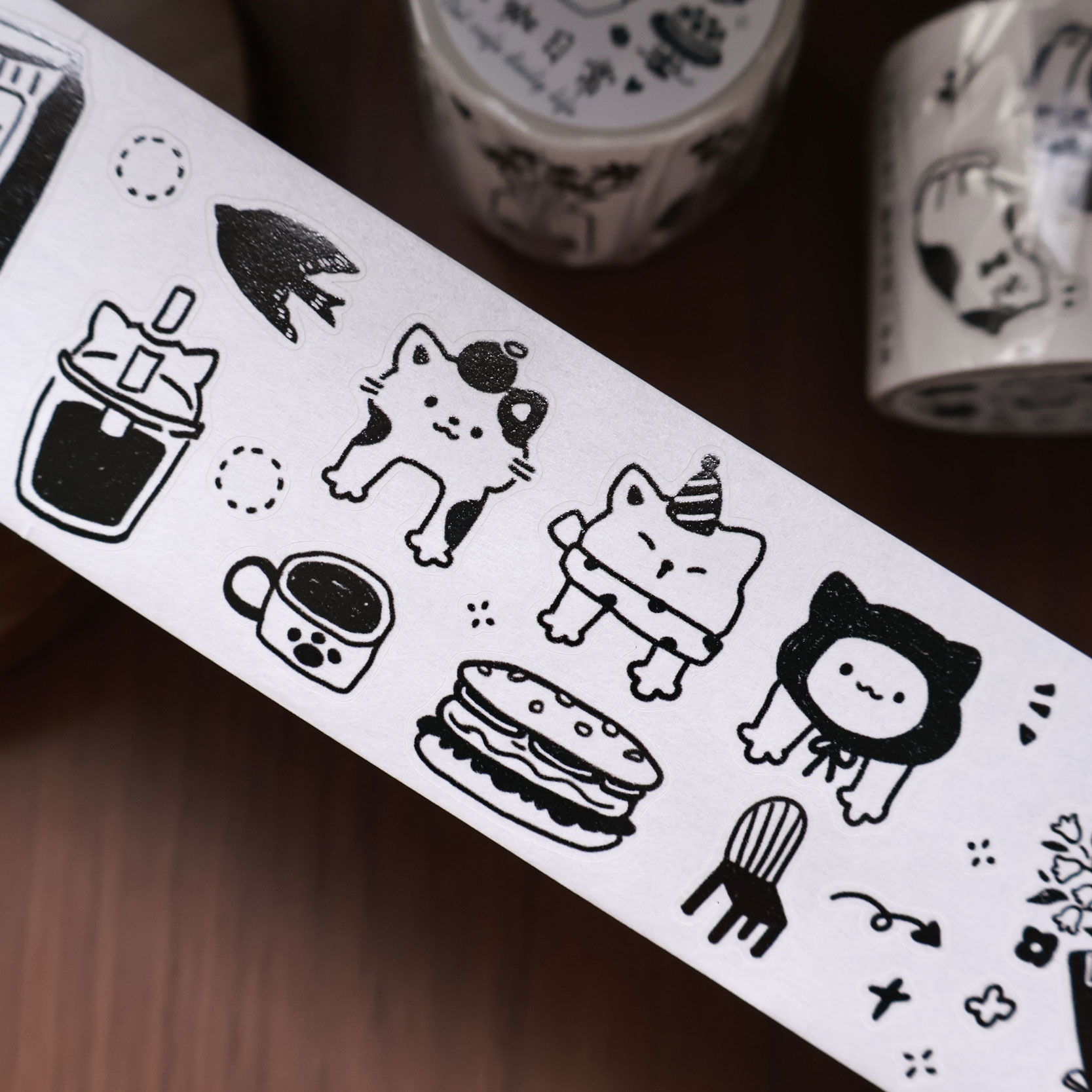 YiEr Studio Vintage Daily Cat' - огляд і ціна Washi Tape Set