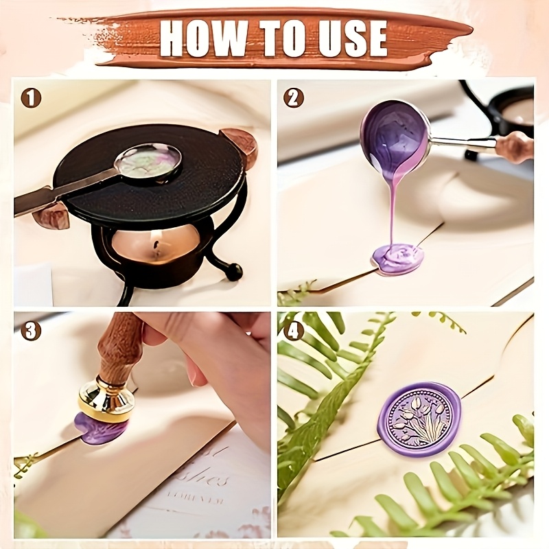 21pc wax stamp set with variou - огляд і ціна Wax Seal Stamp Kit