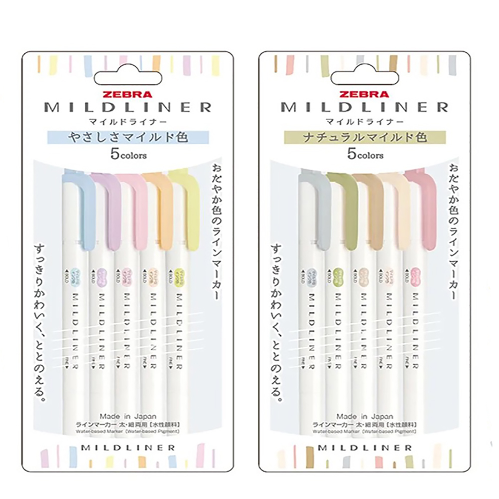 Japan ZEBRA Highlighters Pen s - огляд і ціна Highlighter Set Pastel