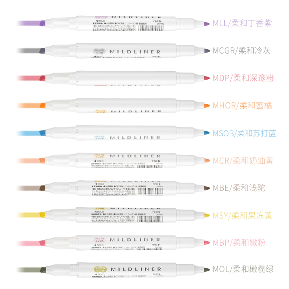 Japan ZEBRA Highlighters Pen s - огляд і ціна Highlighter Set Pastel