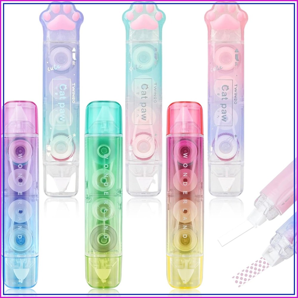 6 Pcs Correction Tape, 2 in 1  - огляд і ціна Correction Tape Roller