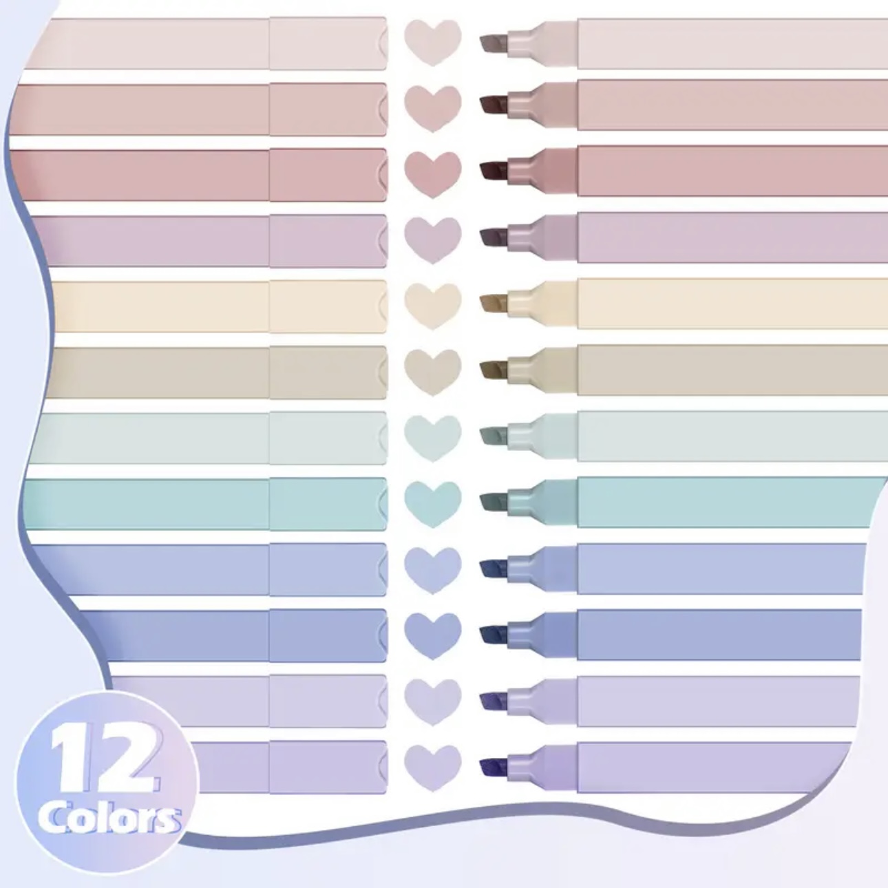 12/60pcs Aesthetic Highlighter - огляд і ціна Highlighter Set Pastel