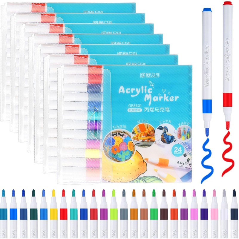 12/24/36 Colors Acrylic Paint  - огляд і ціна Highlighter Set Pastel