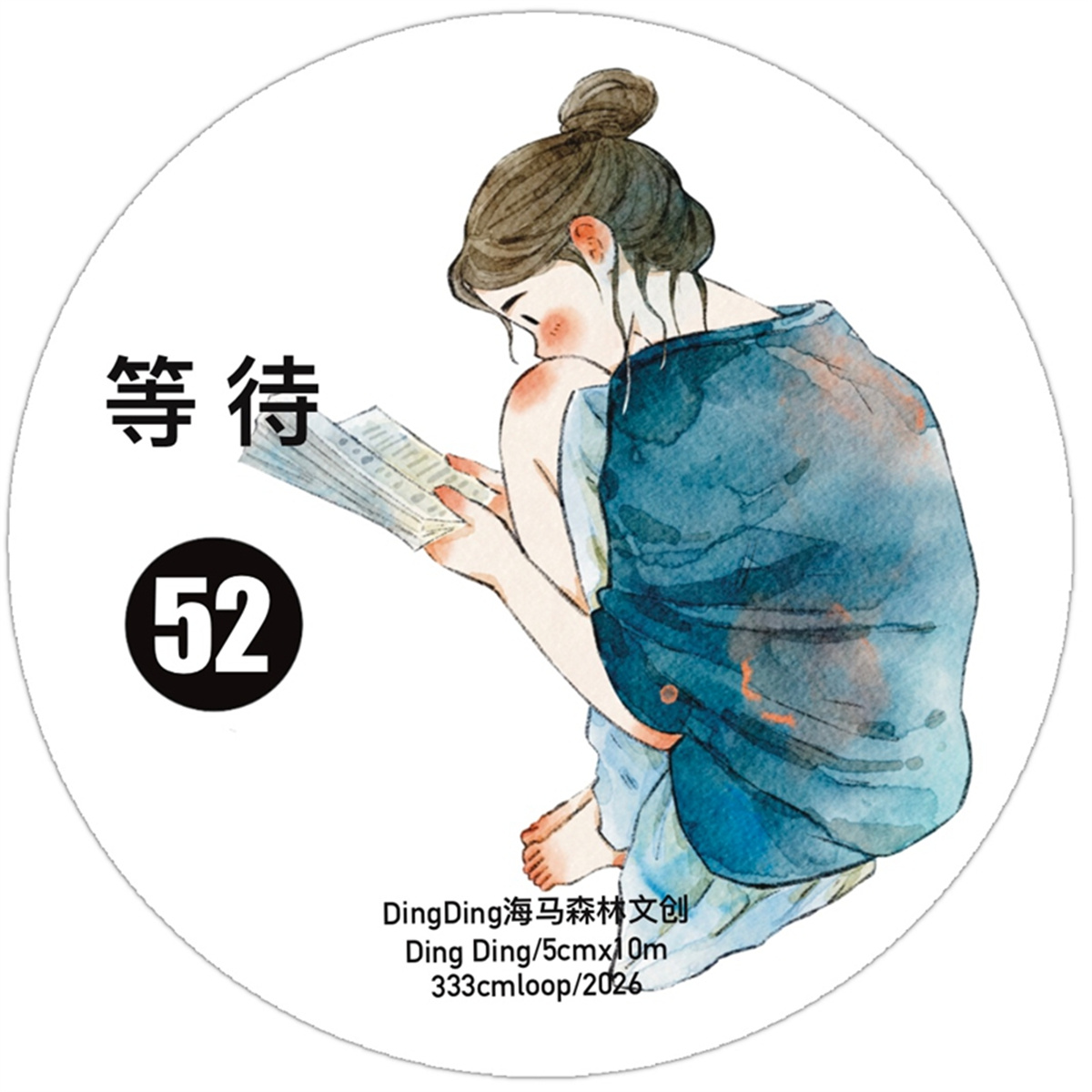 DingDing Studio Vintage Waitin - огляд і ціна Washi Tape Set