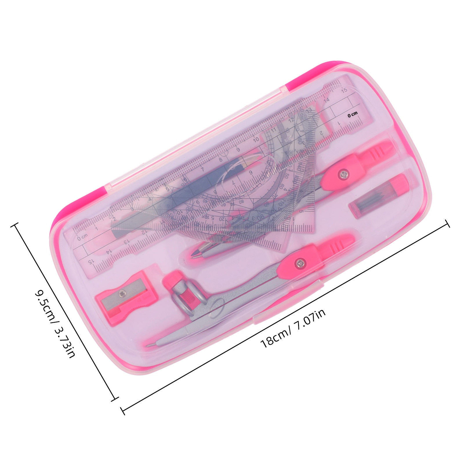 1Set Lightweight Portable Comp - огляд і ціна Compass Geometry Set