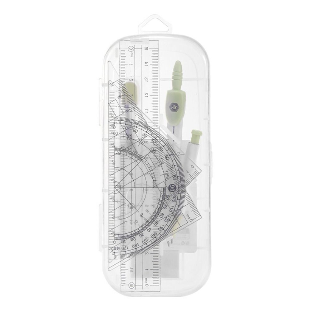 8PCS/Set Plastic Ruler Compass - огляд і ціна Compass Geometry Set