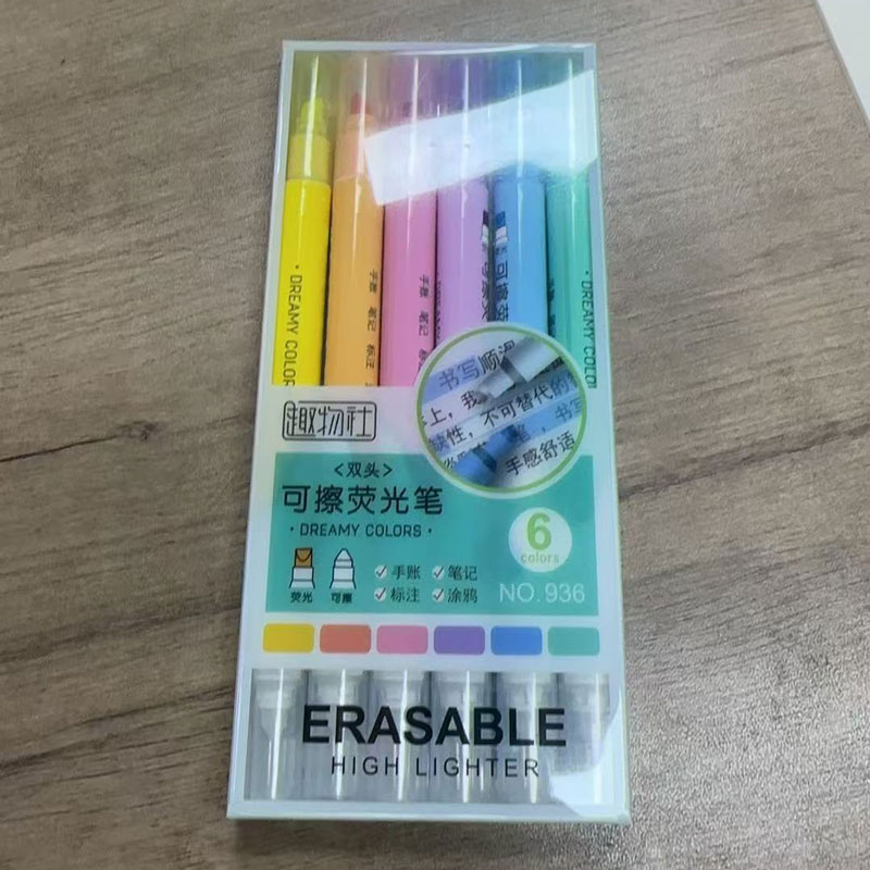 6pcs Erasable Highlighters Pas - огляд і ціна Highlighter Set Pastel