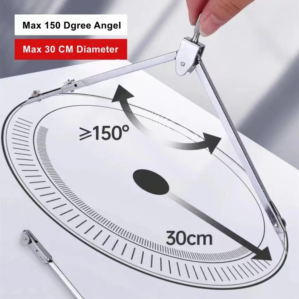 Stainless Steel Drafting Set D - огляд і ціна Compass Geometry Set