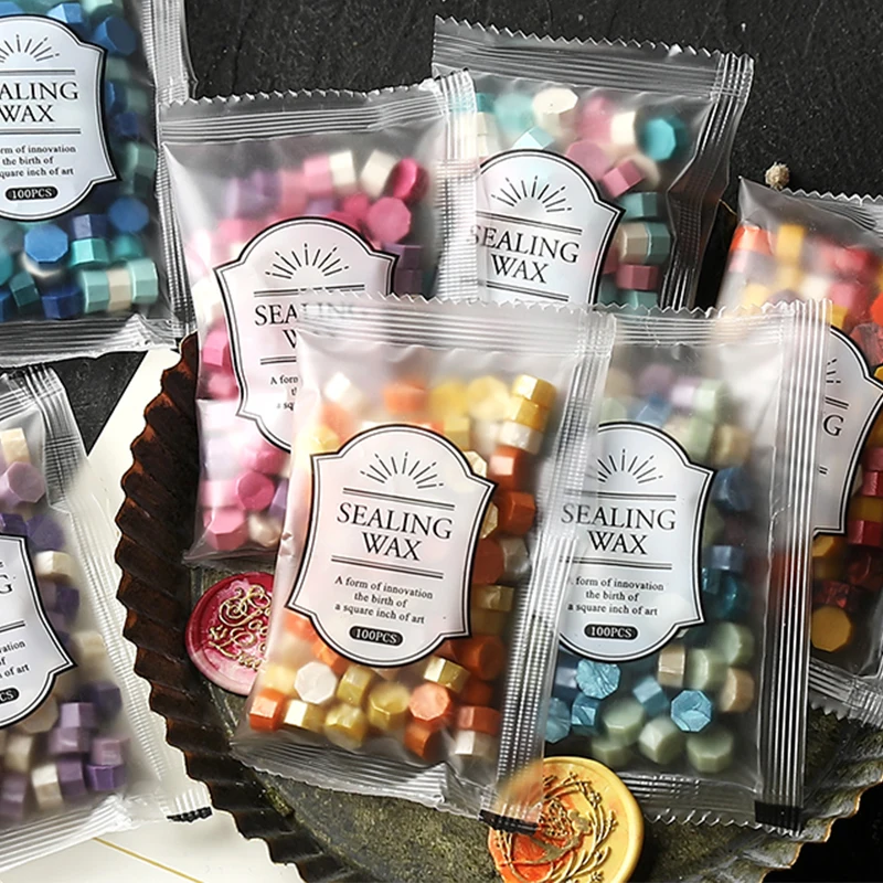 200pcs/bag Octagon Mixed Color - огляд і ціна Wax Seal Stamp Kit