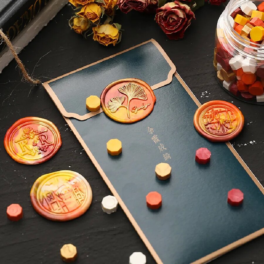 200pcs/bag Octagon Mixed Color - огляд і ціна Wax Seal Stamp Kit