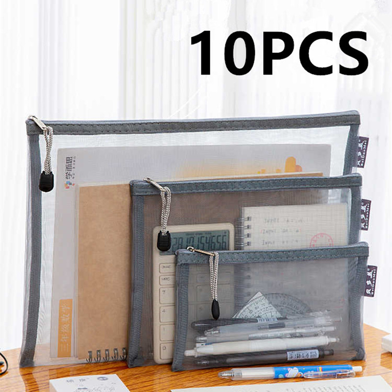 1/10 PCS Mesh Zipper File Bag  - огляд і ціна File Folder Hanging