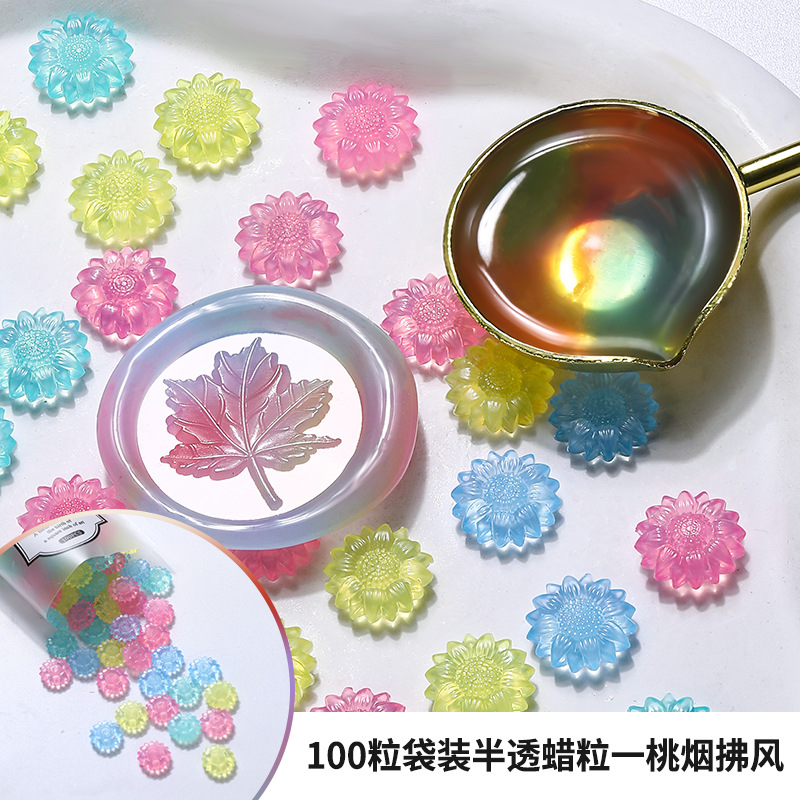 100pcs Translucent Sunflower S - огляд і ціна Wax Seal Stamp Kit