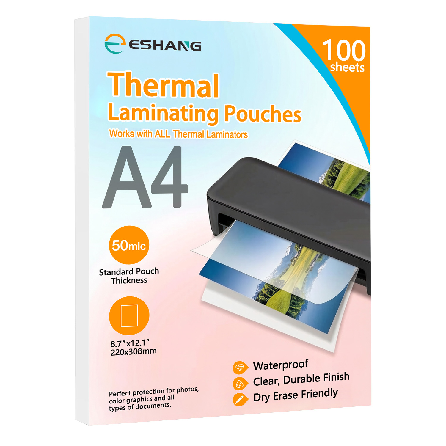 ESHANG A4 Laminating Sleeves,  - огляд і ціна Document Laminator Pouch