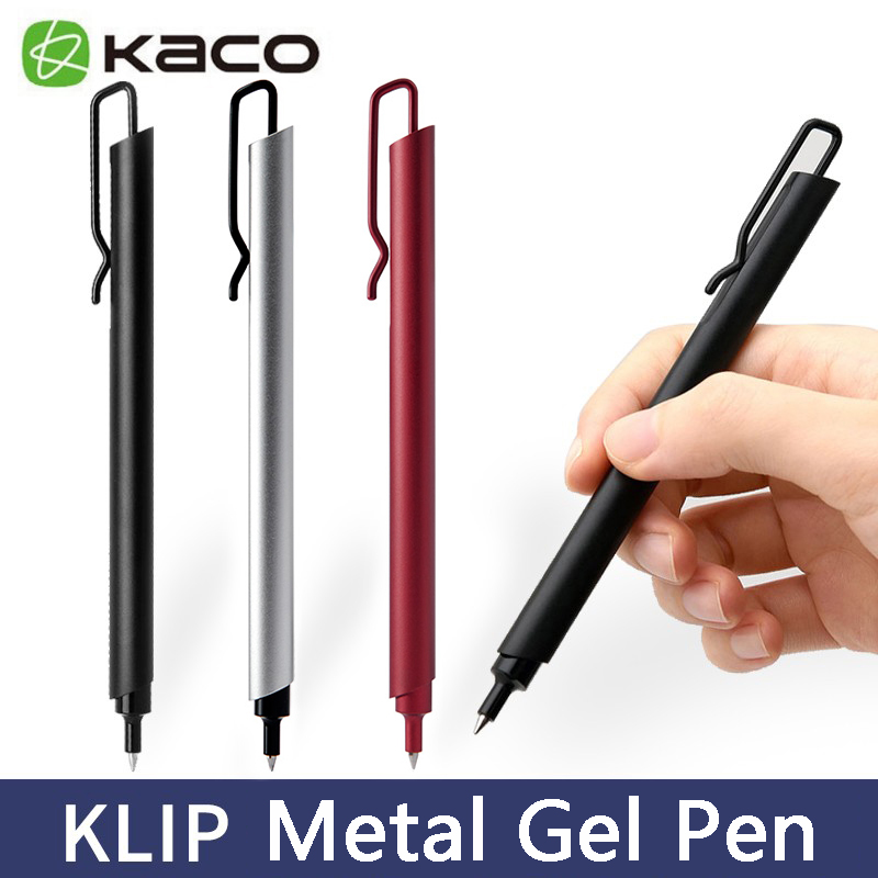 Kaco Metal Gel Pen 0.5MM Black - огляд і ціна Office Stationery Supply Business