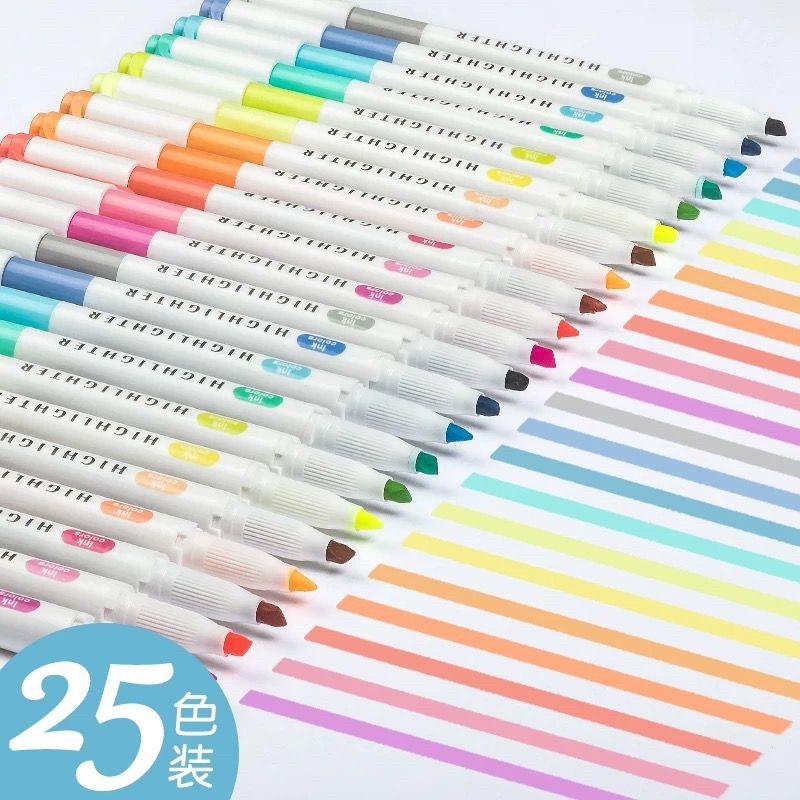 25 Colors ZhiPai Highlighters  - огляд і ціна Highlighter Set Pastel