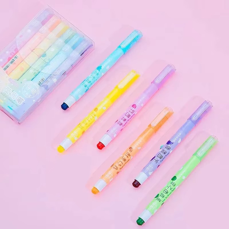 6 Colors/set Pastel Gel Highli - огляд і ціна Highlighter Set Pastel